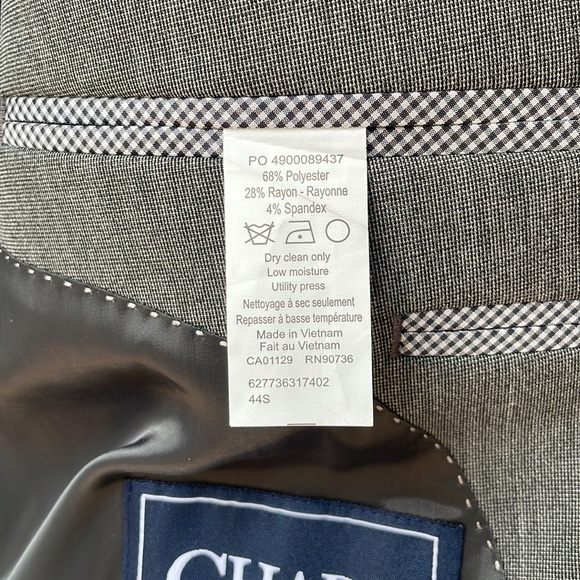 CHAP’S suit jacket 44s suits pants 38x32 - Picture 10 of 10